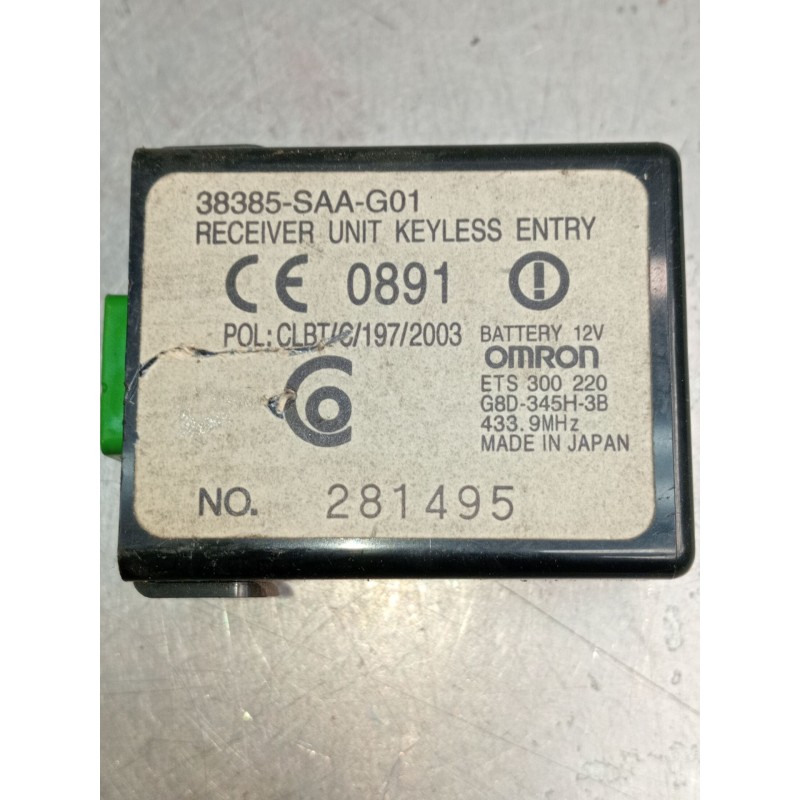 Recambio de modulo electronico para honda fr-v (be) 2.2 i ctdi (be5) referencia OEM IAM 38385SAAG01 281495 2005
