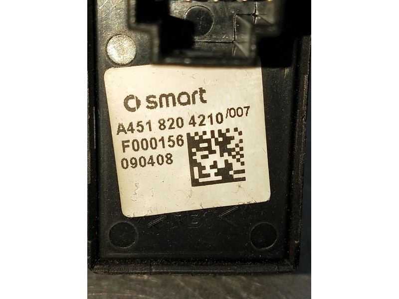 Recambio de mando elevalunas delantero izquierdo para smart fortwo coupé (451) 1.0 (451.331, 451.380) referencia OEM IAM A451820