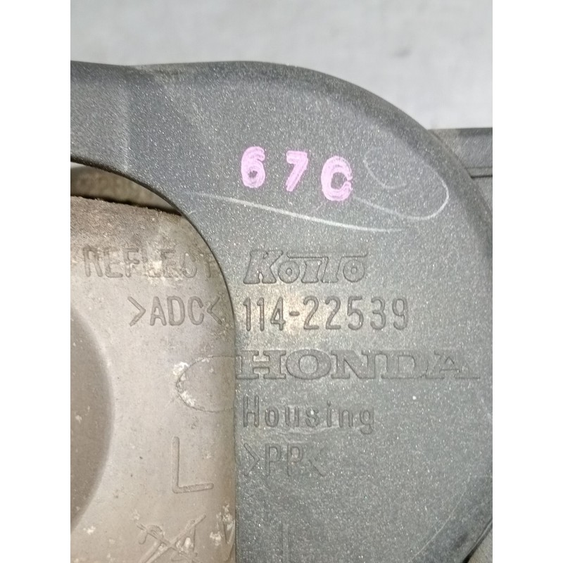 Recambio de faro antiniebla izquierdo para honda fr-v (be) 2.2 i ctdi (be5) referencia OEM IAM 11422539  2005