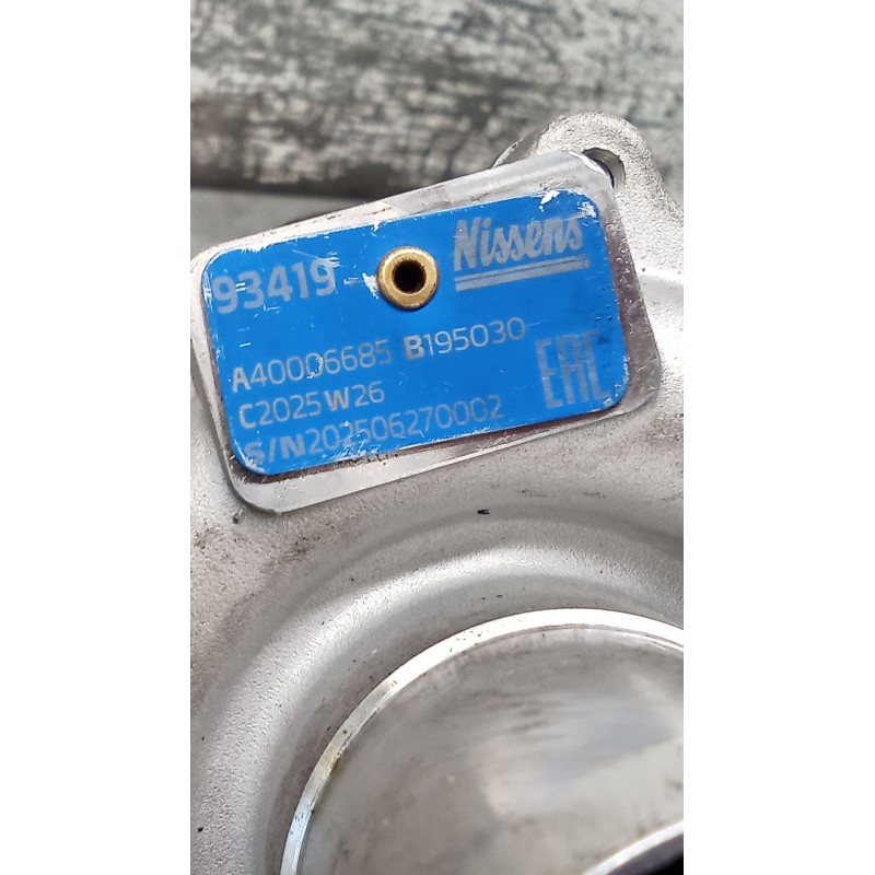 Recambio de turbocompresor para renault trafic iii furgoneta (fg_) 1.6 dci 95 (fgmj, fgmr) referencia OEM IAM A40006685 93419 20