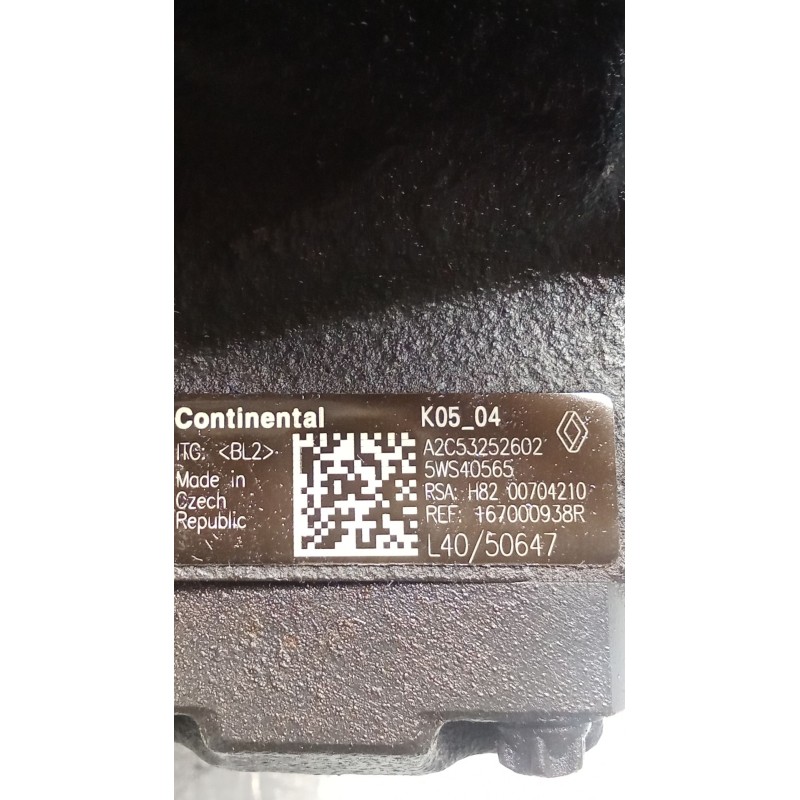 Recambio de bomba inyeccion para renault scénic iii (jz0/1_) 1.5 dci (jz02, jz0r) referencia OEM IAM A2C53252602 167000938R CONT