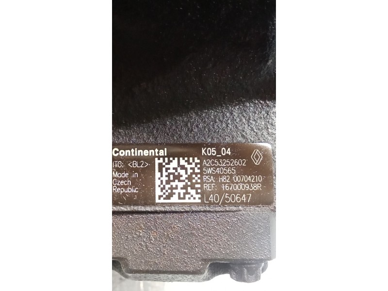 Recambio de bomba inyeccion para renault scénic iii (jz0/1_) 1.5 dci (jz02, jz0r) referencia OEM IAM A2C53252602 167000938R CONT