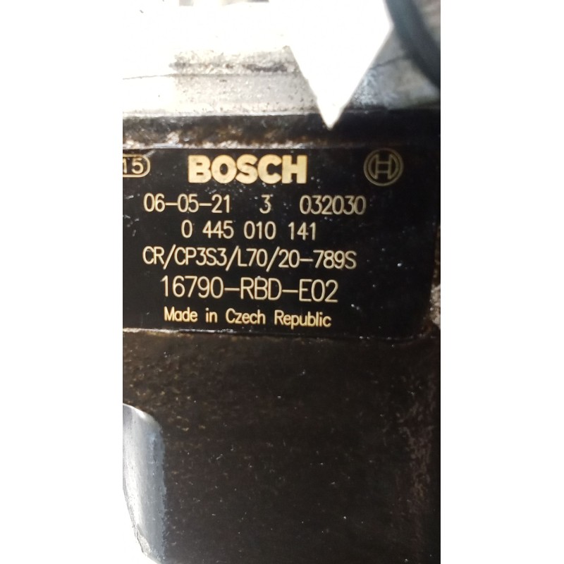 Recambio de bomba inyeccion para honda fr-v (be) 2.2 i ctdi (be5) referencia OEM IAM 0445010141 16790RBDE02 BOSCH