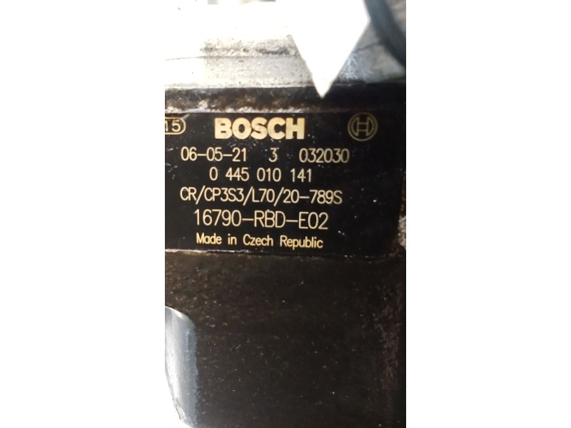 Recambio de bomba inyeccion para honda fr-v (be) 2.2 i ctdi (be5) referencia OEM IAM 0445010141 16790RBDE02 BOSCH