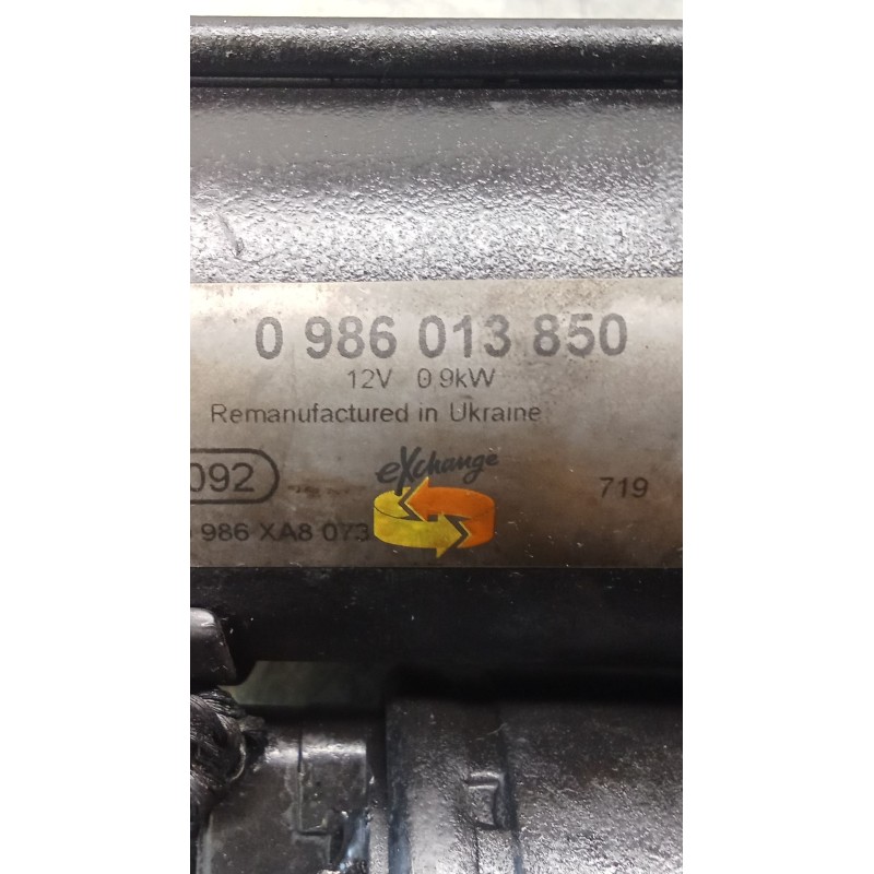 Recambio de motor arranque para peugeot 307 (3a/c) 1.6 16v referencia OEM IAM 0986013850  2005