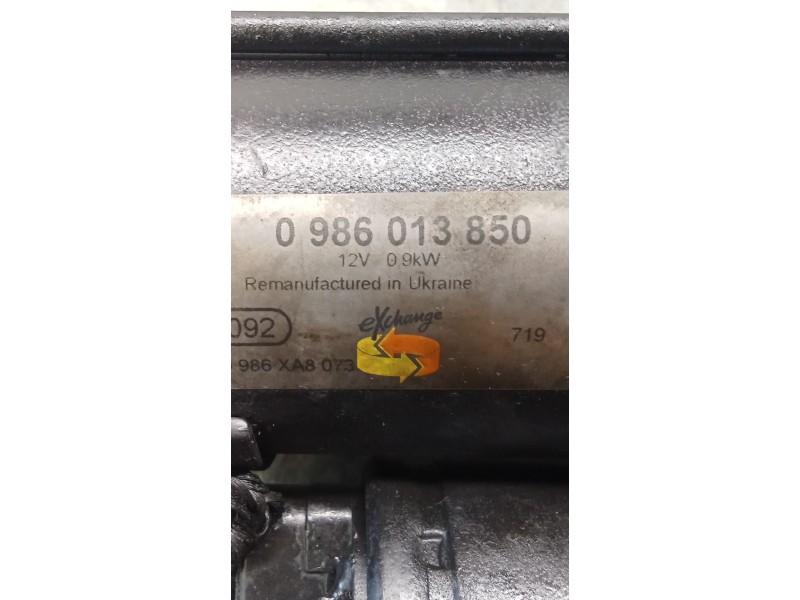 Recambio de motor arranque para peugeot 307 (3a/c) 1.6 16v referencia OEM IAM 0986013850  2005