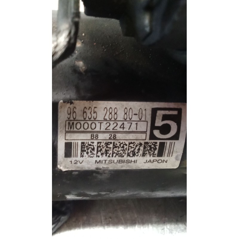 Recambio de motor arranque para peugeot 308 sw i (4e_, 4h_) 1.6 hdi referencia OEM IAM 9663528880 M000T22471 07
