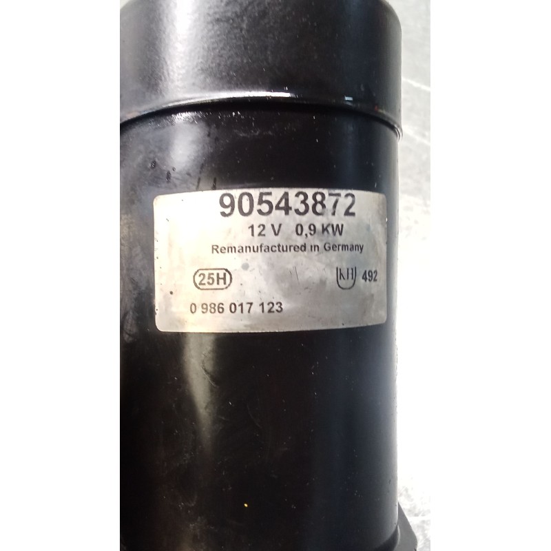 Recambio de motor arranque para opel astra f hatchback (t92) 1.6 si (f08, m08, f68, m68) referencia OEM IAM 90543872 0986017123 
