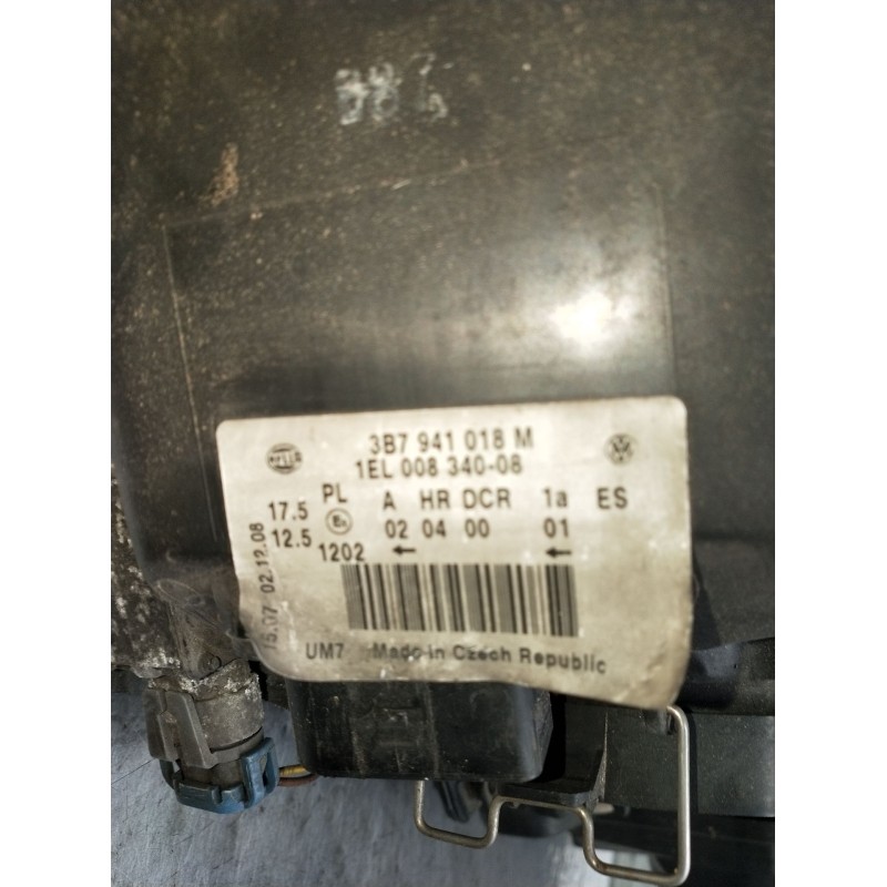 Recambio de faro derecho para volkswagen passat b5.5 (3b3) 1.9 tdi 4motion referencia OEM IAM 3B7941018M XENON 2001