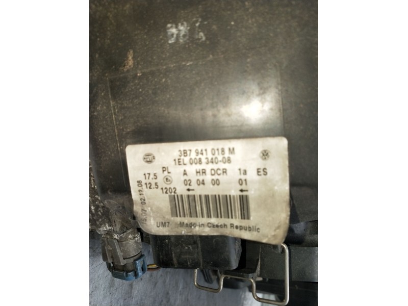 Recambio de faro derecho para volkswagen passat b5.5 (3b3) 1.9 tdi 4motion referencia OEM IAM 3B7941018M XENON 2001