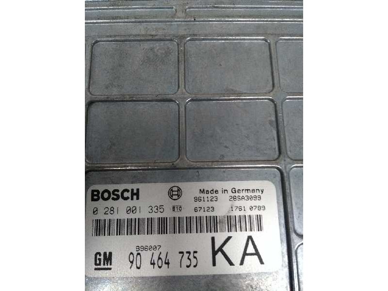 Recambio de centralita motor uce para opel vectra b berlina referencia OEM IAM 0281001335 90464735 KA Recambio de centralita motor uce para opel vectra b berlina referencia OEM IAM 0281001335 90464735 KA