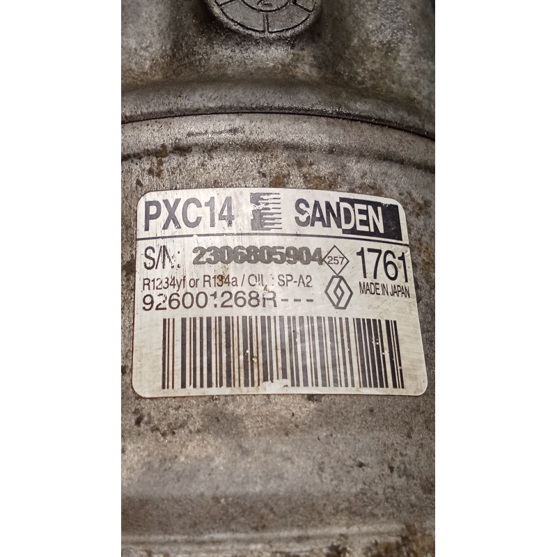 Recambio de compresor aire acondicionado para renault megane iv hatchback (b9a/m/n_) 1.3 tce 115 (b9n9) referencia OEM IAM 92600