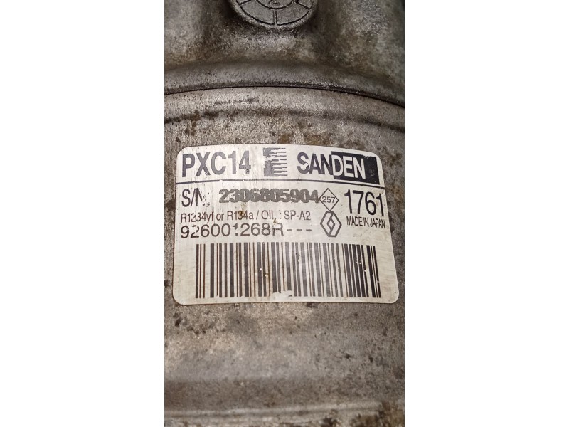 Recambio de compresor aire acondicionado para renault megane iv hatchback (b9a/m/n_) 1.3 tce 115 (b9n9) referencia OEM IAM 92600