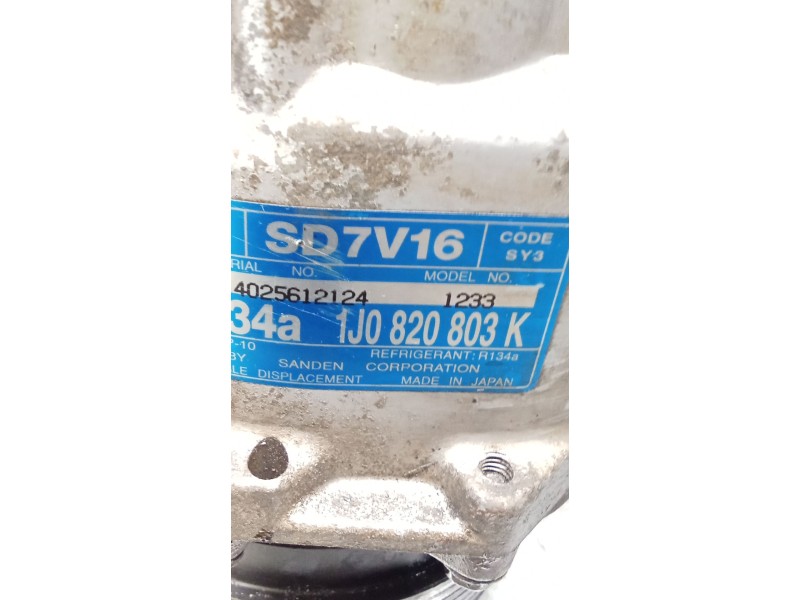 Recambio de compresor aire acondicionado para seat leon (1m1) 1.9 tdi referencia OEM IAM 1J0820803K  99