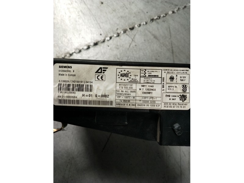 Recambio de modulo electronico para seat alhambra (7v8, 7v9) 1.9 tdi referencia OEM IAM 7M3962258AG S120042200B 4M2114B205BA