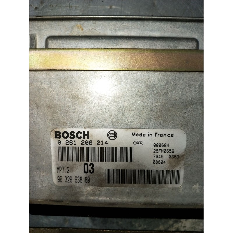 Recambio de centralita motor uce para citroën xsara (n1) 1.6 i referencia OEM IAM 0261206214 9632693880 26FM0652 1997