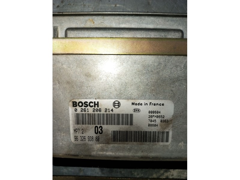 Recambio de centralita motor uce para citroën xsara (n1) 1.6 i referencia OEM IAM 0261206214 9632693880 26FM0652 1997