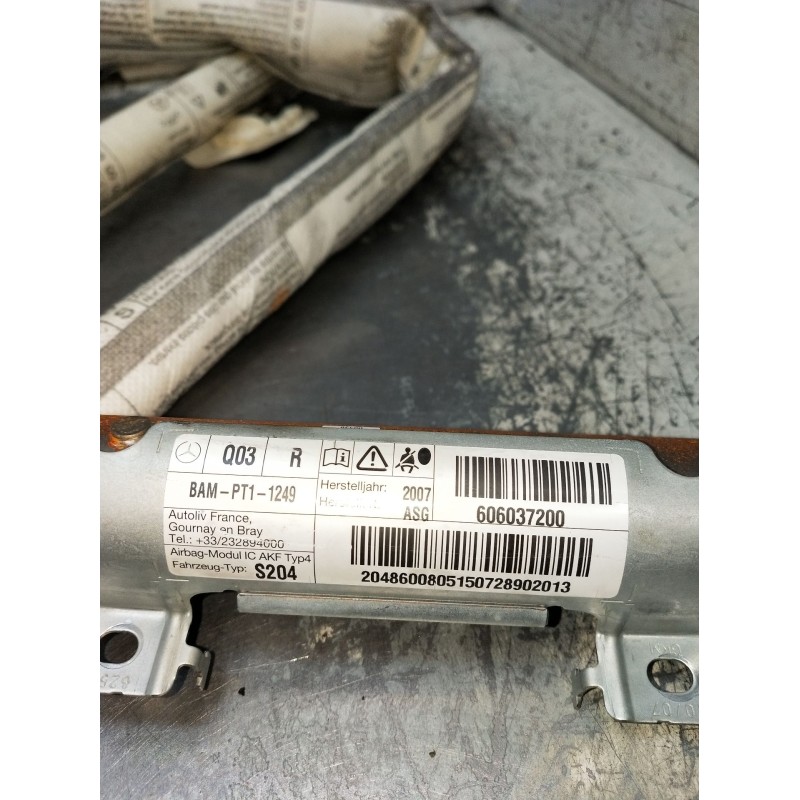 Recambio de airbag cortina delantero derecho para mercedes-benz clase c t-model (s204) c 220 cdi (204.208) referencia OEM IAM 60