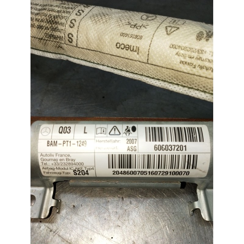 Recambio de airbag cortina delantero izquierdo para mercedes-benz clase c t-model (s204) c 220 cdi (204.208) referencia OEM IAM 