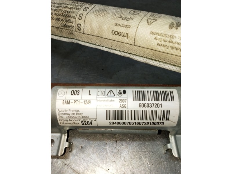 Recambio de airbag cortina delantero izquierdo para mercedes-benz clase c t-model (s204) c 220 cdi (204.208) referencia OEM IAM 