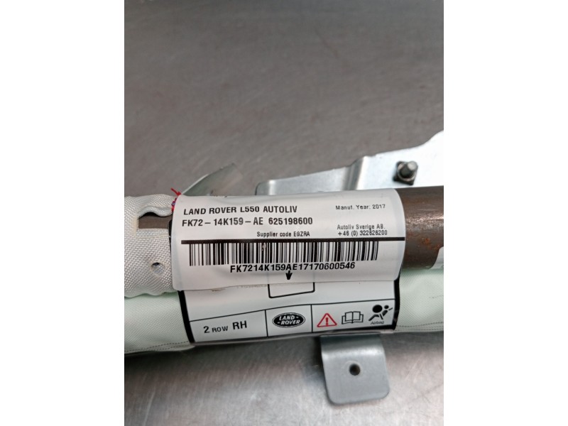 Recambio de airbag cortina delantero derecho para land rover discovery sport (l550) 2.0 d 4x4 referencia OEM IAM FK7214K159AE  2