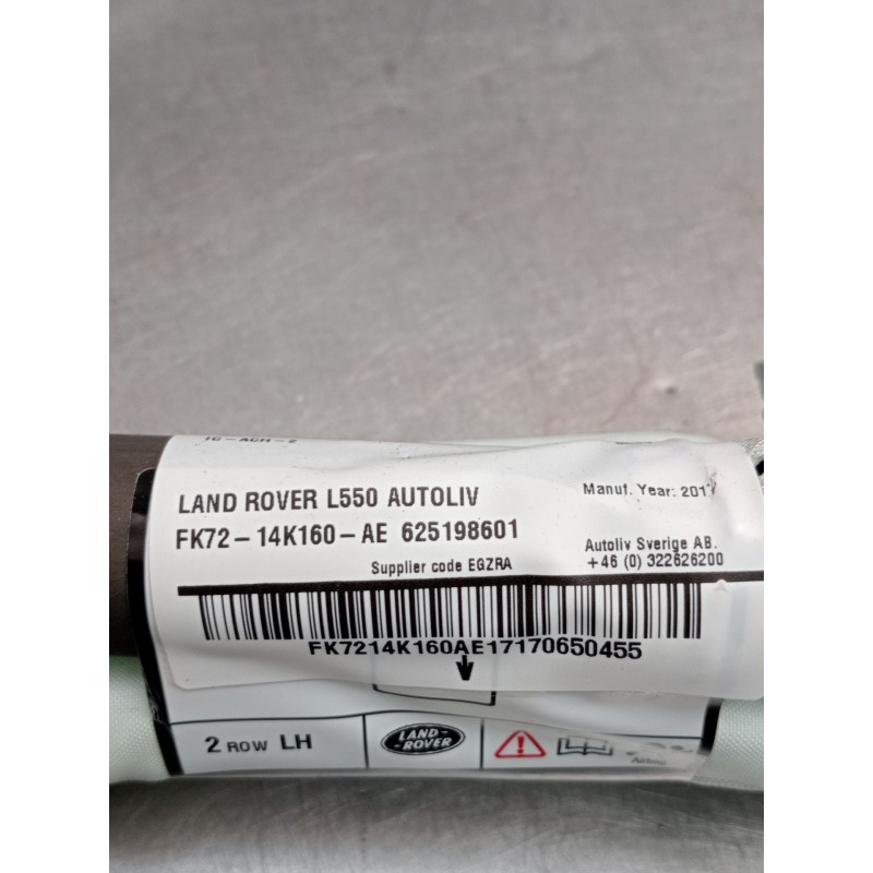 Recambio de airbag cortina delantero izquierdo para land rover discovery sport (l550) 2.0 d 4x4 referencia OEM IAM FK7214K160AE 