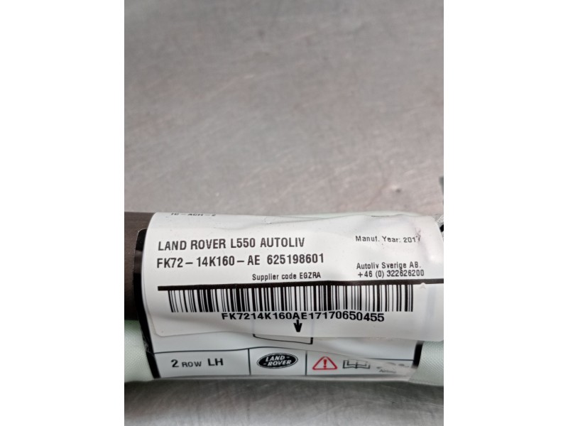 Recambio de airbag cortina delantero izquierdo para land rover discovery sport (l550) 2.0 d 4x4 referencia OEM IAM FK7214K160AE 
