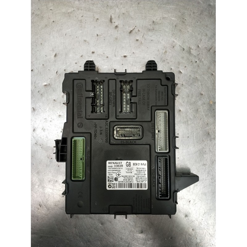 Recambio de modulo electronico para renault megane iv hatchback (b9a/m/n_) 1.3 tce 115 (b9n9) referencia OEM IAM 284B10363R BCMC