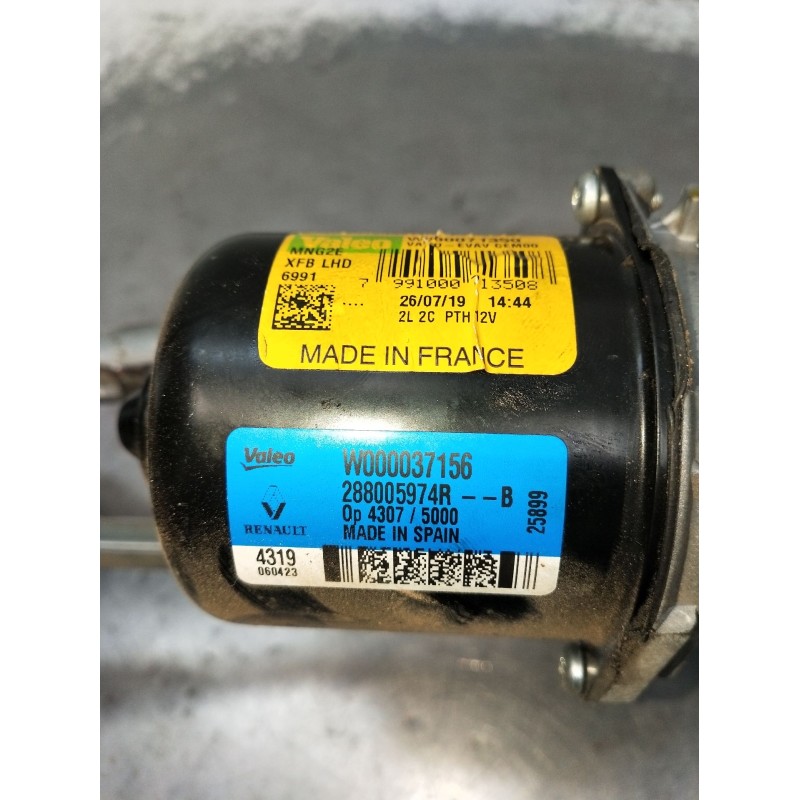 Recambio de motor limpia delantero para renault megane iv hatchback (b9a/m/n_) 1.3 tce 115 (b9n9) referencia OEM IAM W000037156 