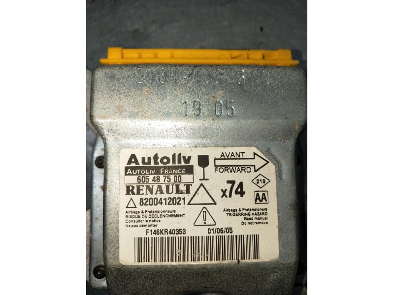 Recambio de kit airbag para renault laguna ii (bg0/1_) 2.2 dci (bg0f) referencia OEM IAM 8200412021  