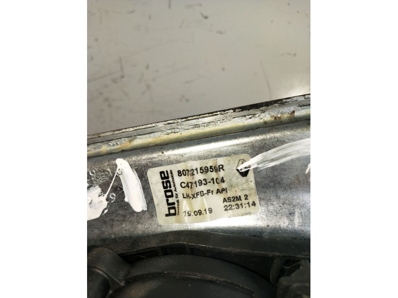 Recambio de elevalunas delantero derecho para renault megane iv hatchback (b9a/m/n_) 1.3 tce 115 (b9n9) referencia OEM IAM 80721