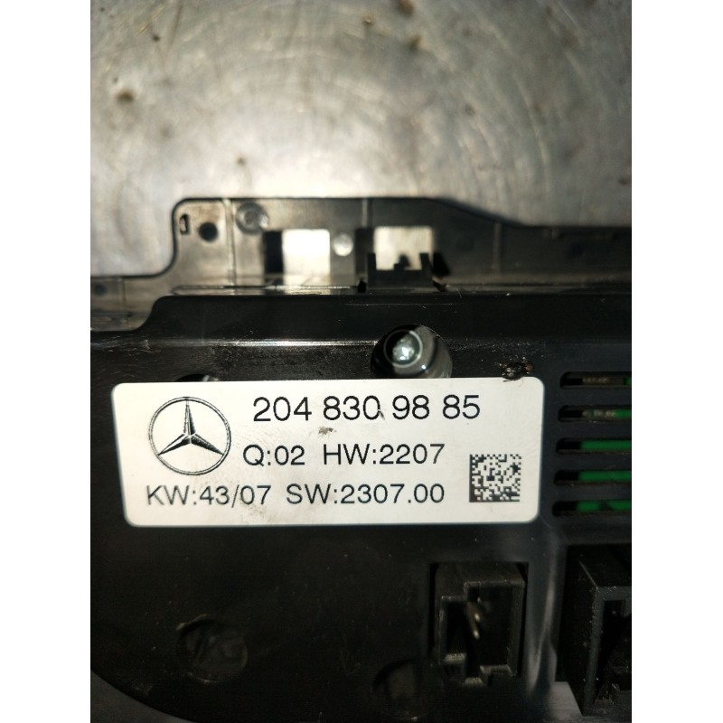 Recambio de mando calefaccion / aire acondicionado para mercedes-benz clase c t-model (s204) c 220 cdi (204.208) referencia OEM 