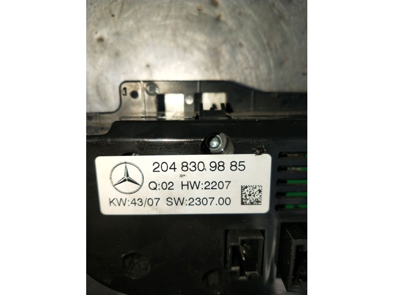 Recambio de mando calefaccion / aire acondicionado para mercedes-benz clase c t-model (s204) c 220 cdi (204.208) referencia OEM 