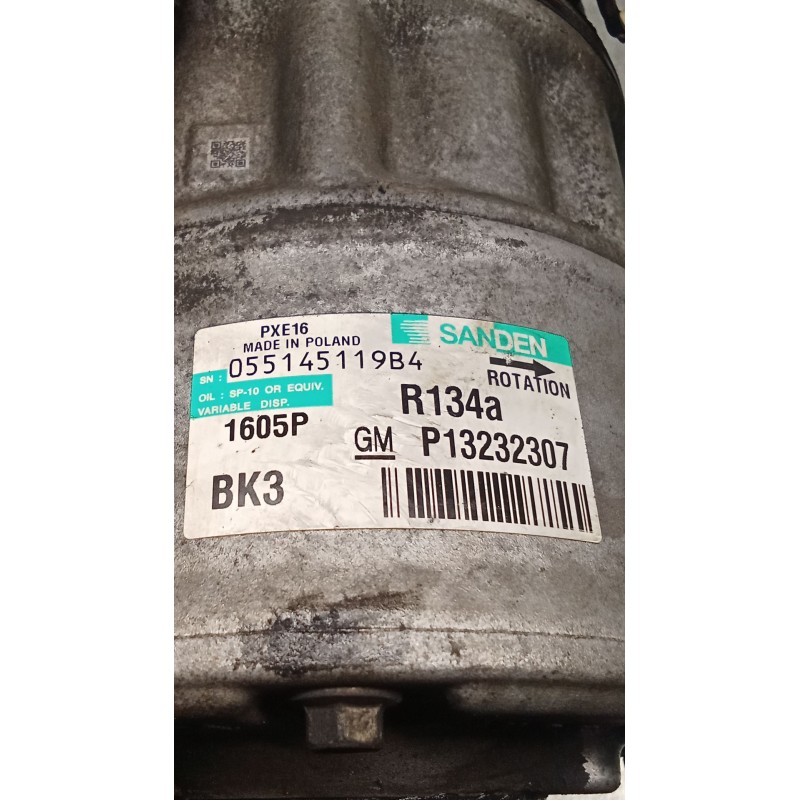Recambio de compresor aire acondicionado para opel insignia a sports tourer (g09) 2.0 cdti (35) referencia OEM IAM P13232307 160