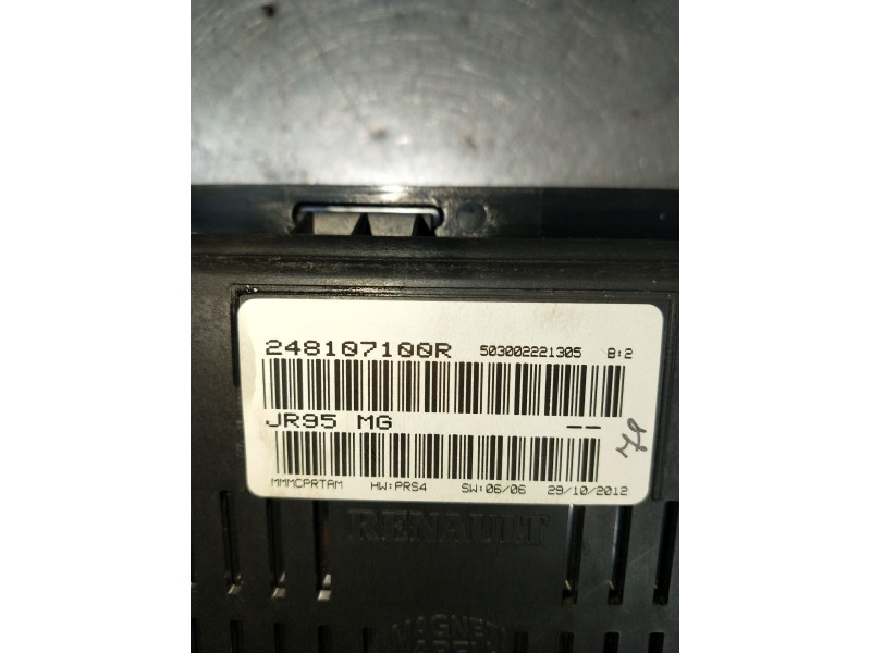 Recambio de cuadro instrumentos para renault scénic iii (jz0/1_) 1.5 dci (jz02, jz0r) referencia OEM IAM 248107100R DIGITAL 2009