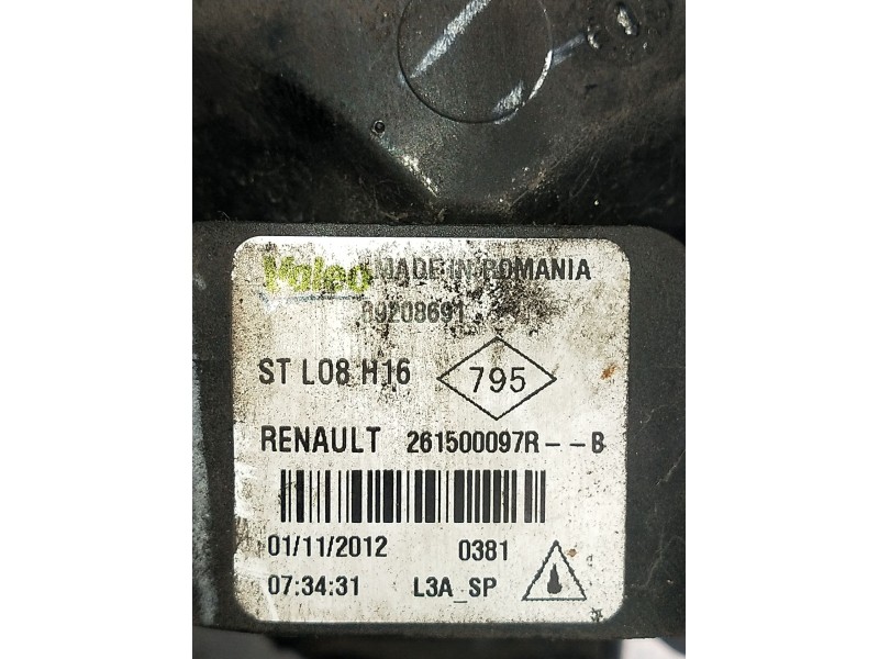 Recambio de faro antiniebla derecho para renault scénic iii (jz0/1_) 1.5 dci (jz02, jz0r) referencia OEM IAM 89208691  2009