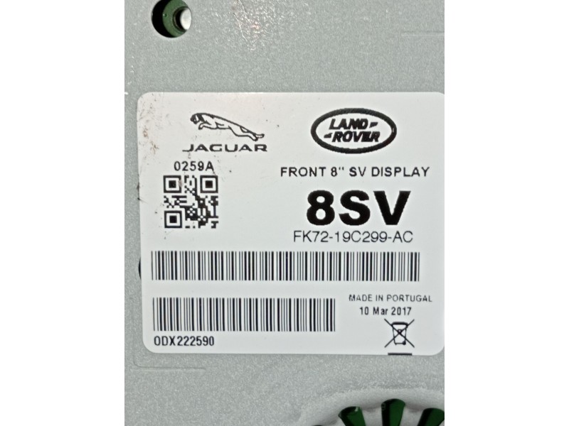 Recambio de pantalla multifuncion para land rover discovery sport (l550) 2.0 d 4x4 referencia OEM IAM FK7219C299AC  2015