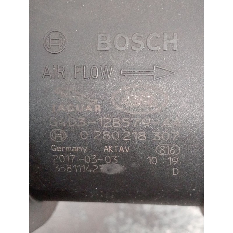 Recambio de caudalimetro para land rover discovery sport (l550) 2.0 d 4x4 referencia OEM IAM G4D312B579AA 0280218307 2015