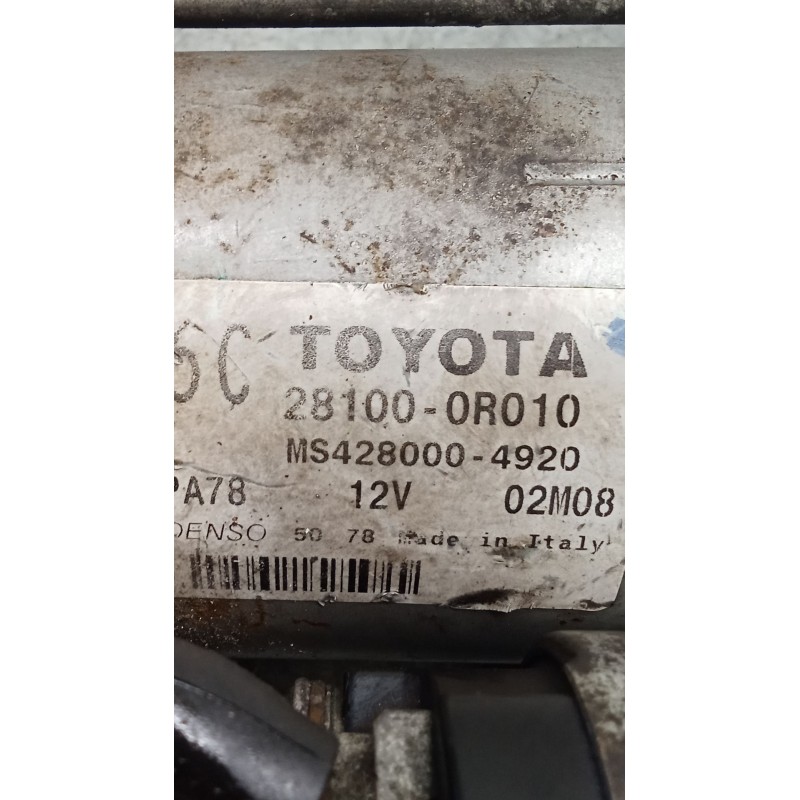 Recambio de motor arranque para toyota auris (_e15_) 2.0 d-4d (ade150_) referencia OEM IAM 281000R010 MS4280004920 