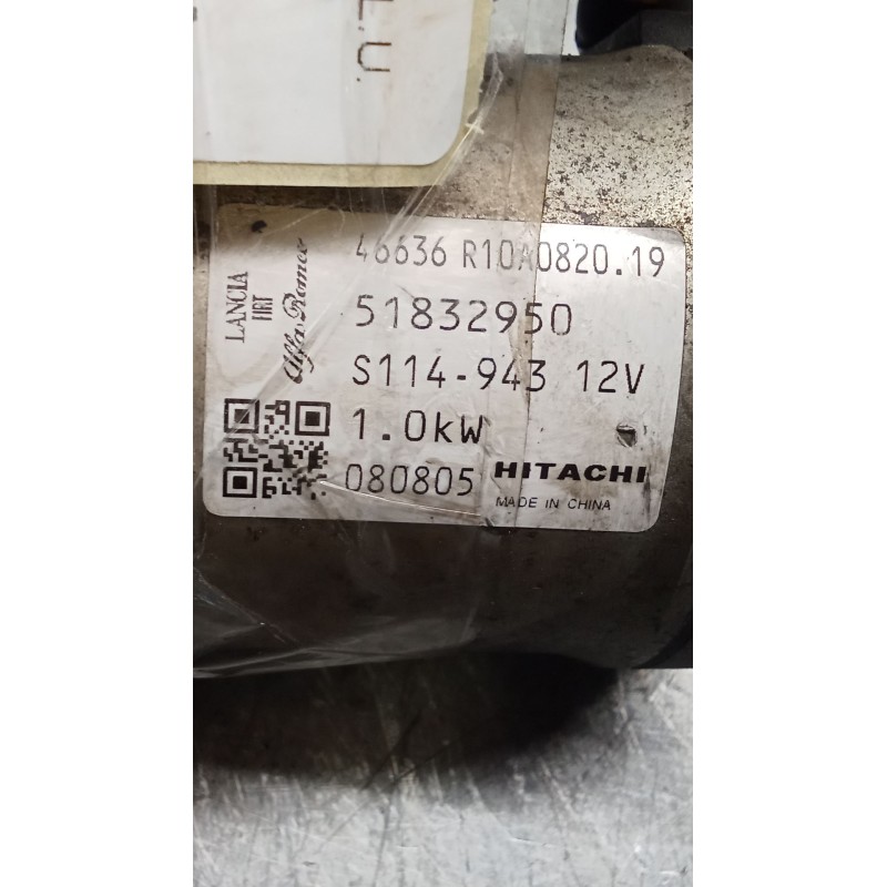 Recambio de motor arranque para alfa romeo mito (955_) 1.4 (955axb1b) referencia OEM IAM 51832950 S114943 08