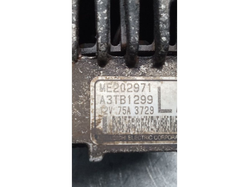 Recambio de alternador para fuso (mitsubishi) canter 3c13 referencia OEM IAM A3TB1299 ME202971 03 75A