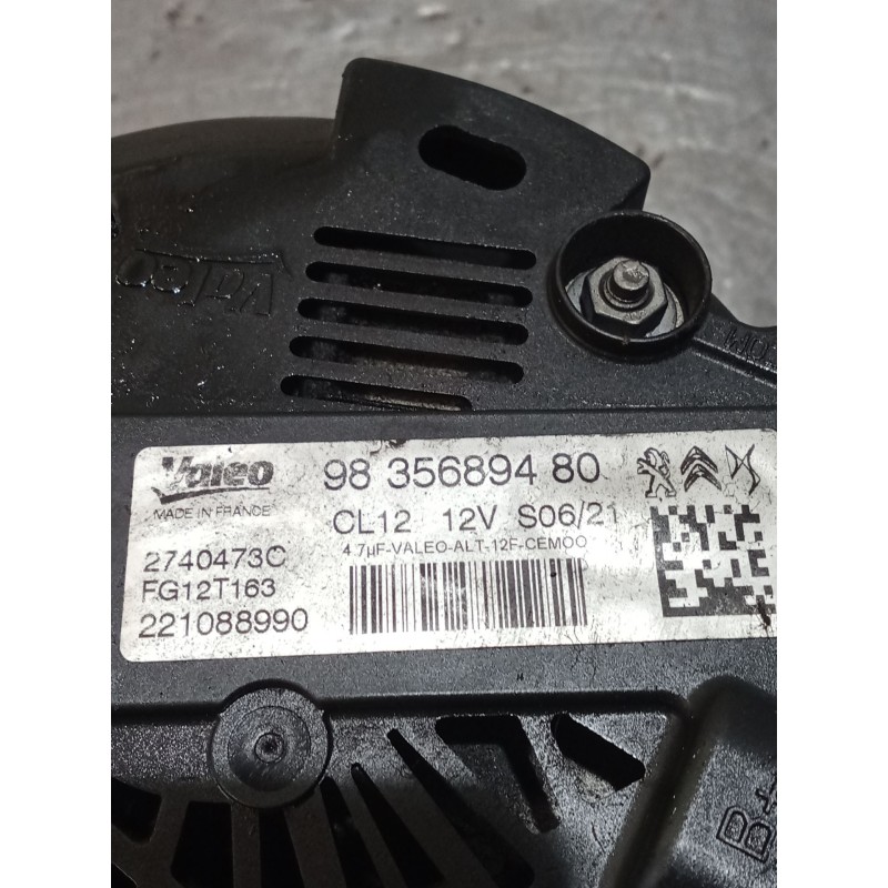 Recambio de alternador para opel crossland x / crossland (p17, p2qo) 1.2 (75) referencia OEM IAM 9835689480 2740473C 21