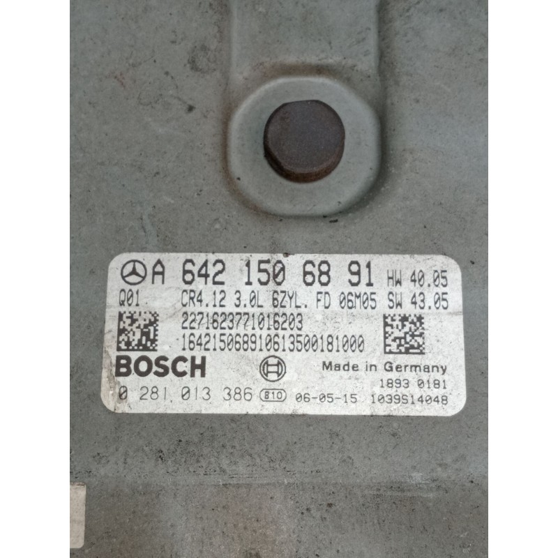 Recambio de centralita motor uce para mercedes-benz clase r (w251, v251) r 320 cdi 4-matic (251.022, 251.122) referencia OEM IAM