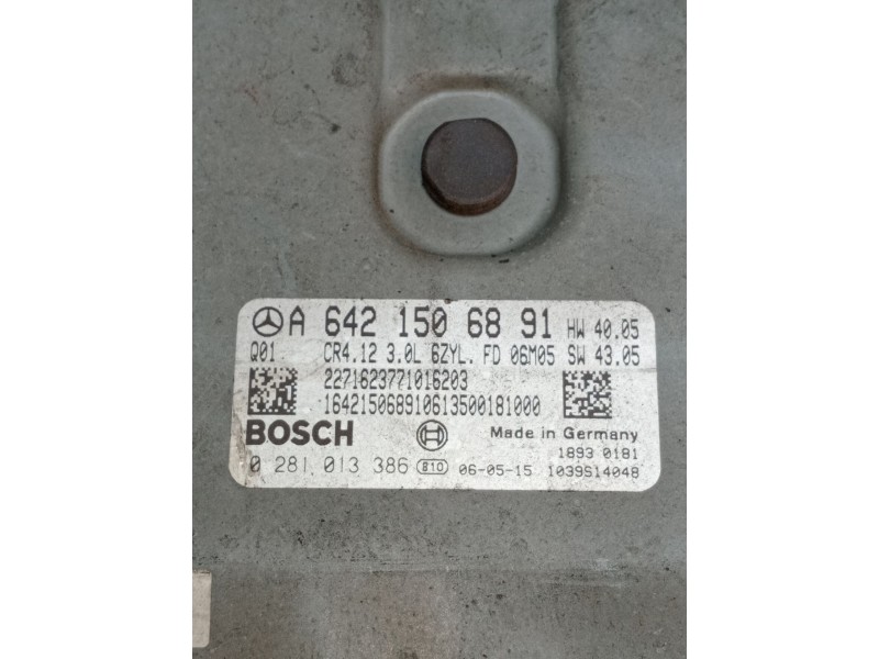 Recambio de centralita motor uce para mercedes-benz clase r (w251, v251) r 320 cdi 4-matic (251.022, 251.122) referencia OEM IAM