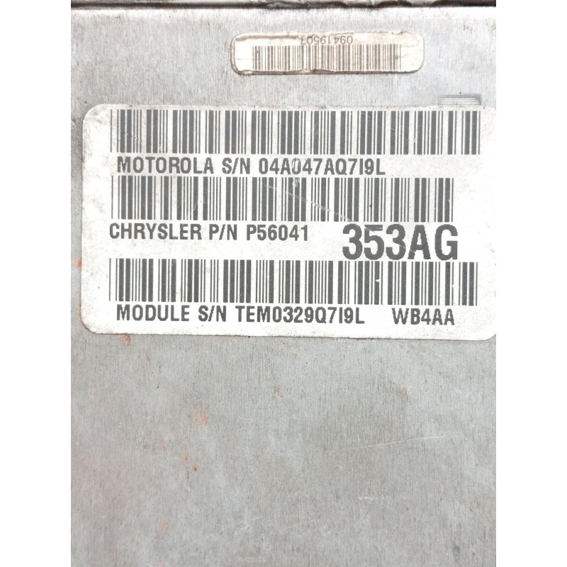 Recambio de centralita motor uce para jeep gr.cherokee (wj/wg) 3.1 td cat referencia OEM IAM P56041353AG  