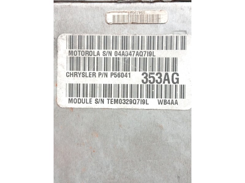 Recambio de centralita motor uce para jeep gr.cherokee (wj/wg) 3.1 td cat referencia OEM IAM P56041353AG  