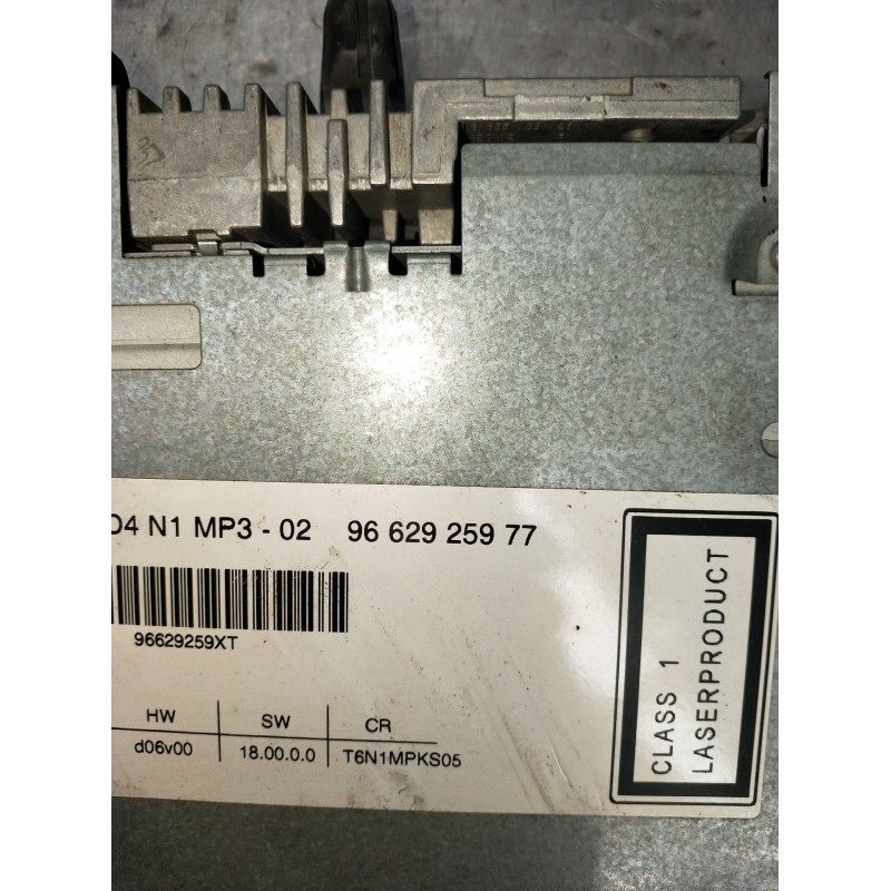 Recambio de sistema audio / radio cd para peugeot 307 (3a/c) 1.6 16v referencia OEM IAM 9662925977  2005