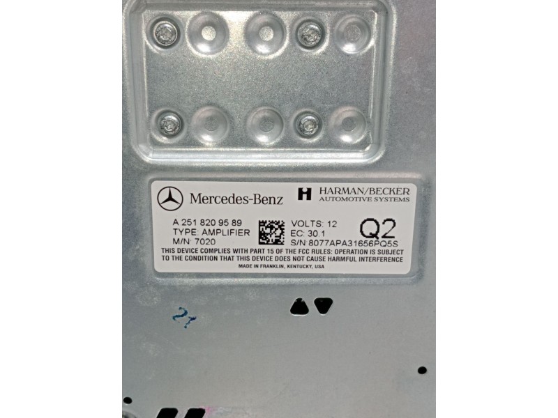Recambio de modulo electronico para mercedes-benz clase r (w251, v251) r 320 cdi 4-matic (251.022, 251.122) referencia OEM IAM A