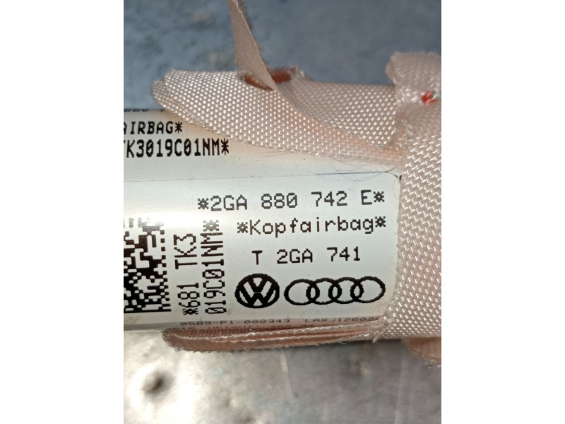 Recambio de airbag cortina delantero derecho para volkswagen t-roc (a11, d11) 1.5 tsi 4motion referencia OEM IAM 2GA880742E 3094