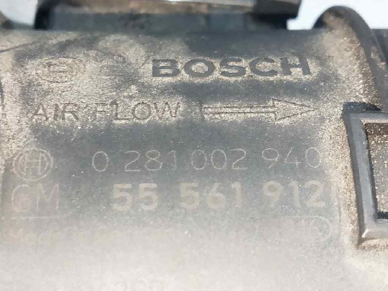 Recambio de caudalimetro para opel astra j lim. 1.7 16v cdti referencia OEM IAM 0281002940 55561912 BOSCH